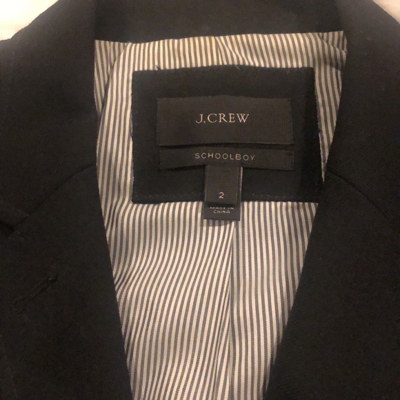 ❌SOLD❌JCrew Black Schoolboy Blazer - Picture 5 of 9